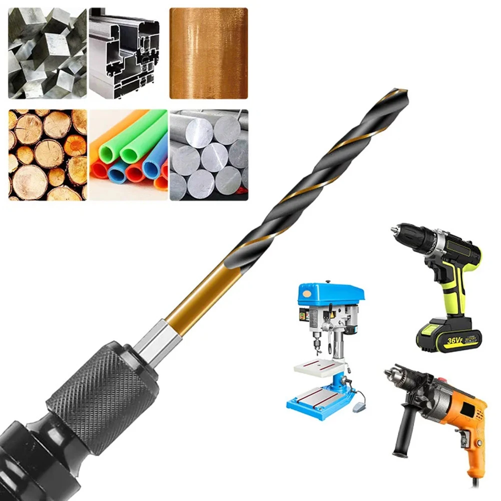 

16pcs Cobalt Coated HSS Drill Bit Set Hex Shank for Metal Wood Drilling 1 5 6 5mm Including 1/2 to 1/4 Socket Adapter