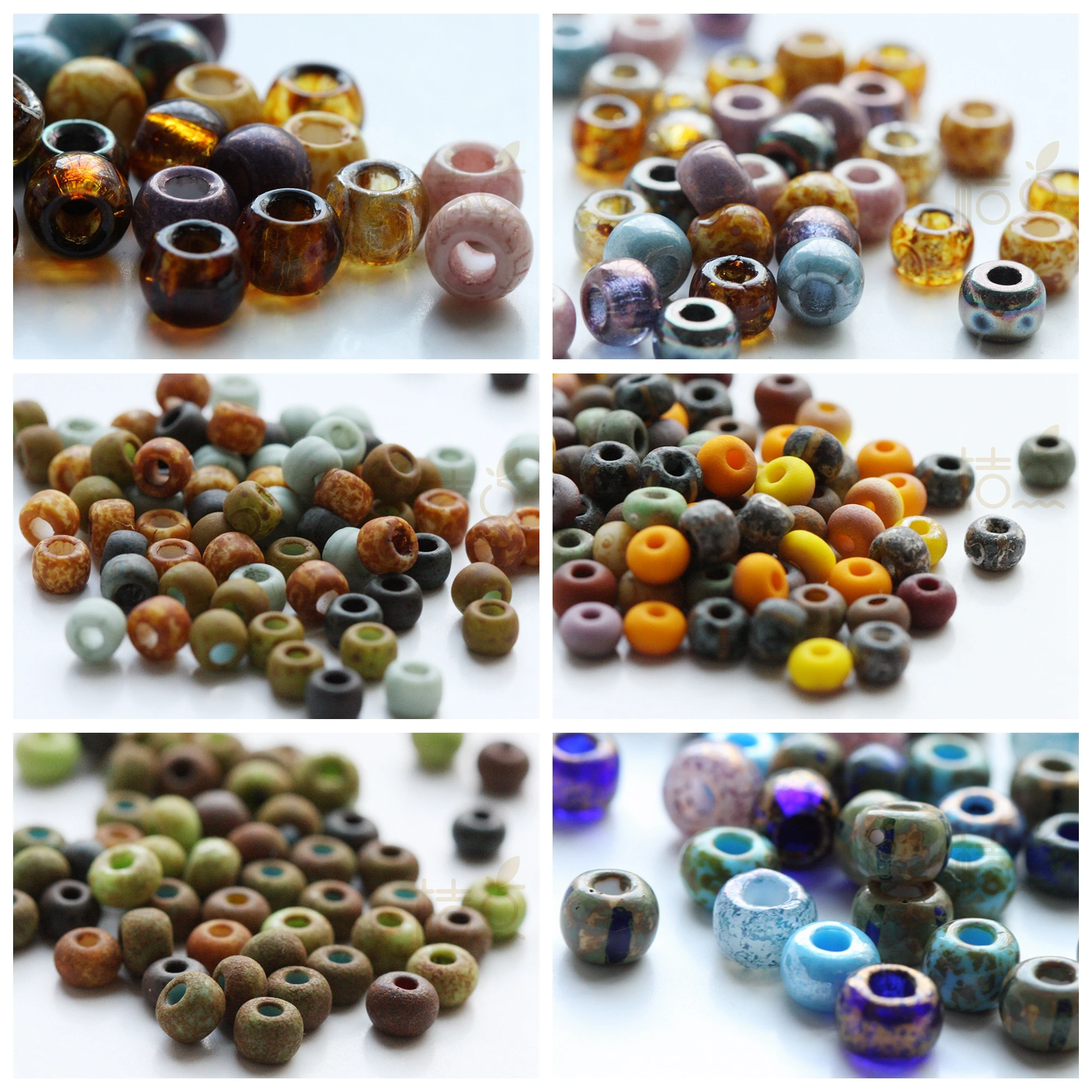 5 Grams Czech Aged and Mixed Seed Beads - Varies Colors (BONMIXC)