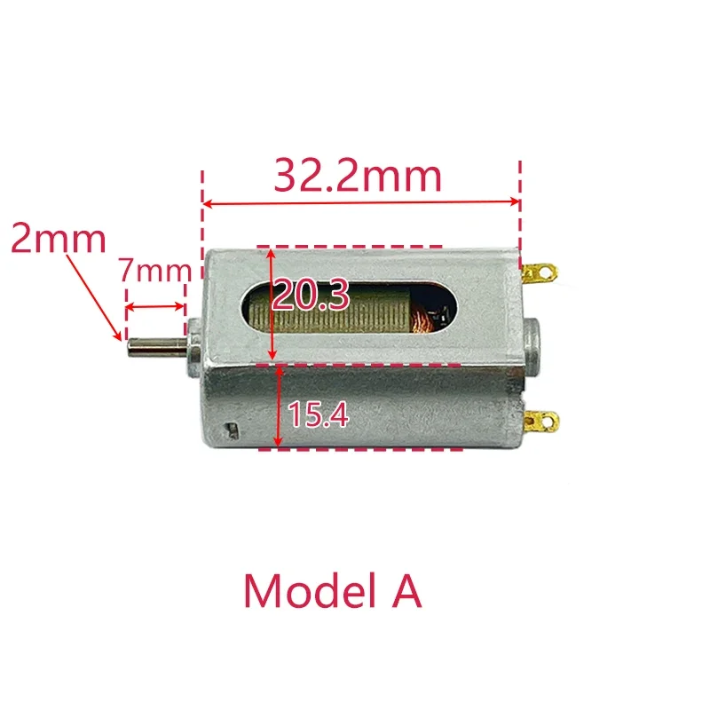 FK-180PH DC Motor 6V-12V High Speed Electric 180 Motor Single / Dual Shaft Axis  Cooling hole Toy HO Slot Car Boat Train DIY
