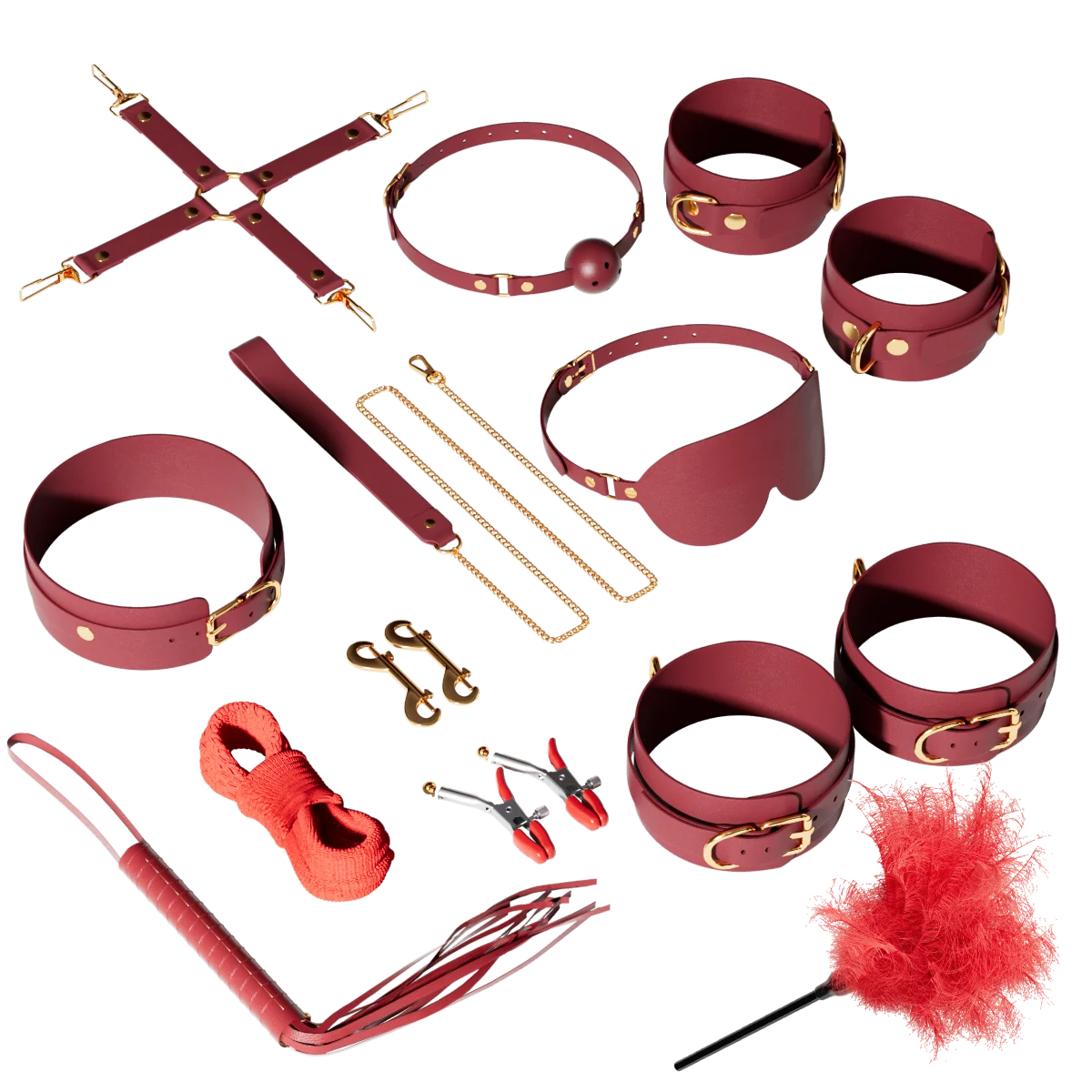 JIUUY Adult SM Sex Products Kits Bondage Gear Collar Butt Oral Erotic Bundle Blindfold Whip Sex BDSM Sex Game for Couples view 5