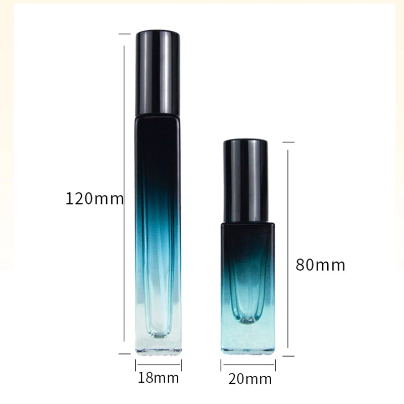 100pcs 5ml 10ml Perfume Spray Bottles Glass Refillable Bottle Portable Travel Oils Liquid Cosmetic Container Perfume Atomizer