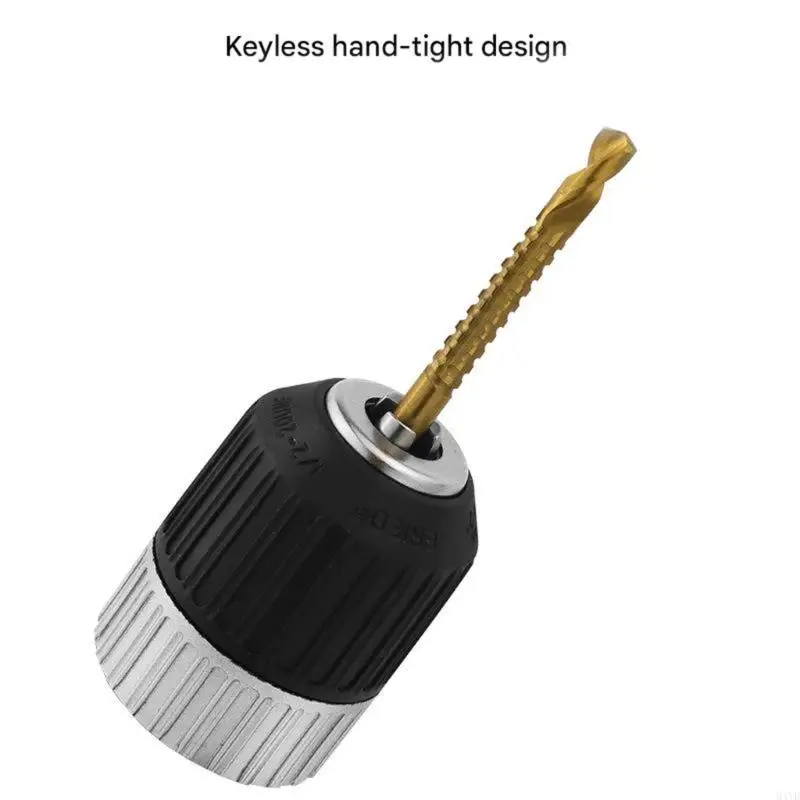 1.5-13Mm Electric Drill Adapter Locking Keyless Electric Drill Adapter Driver Tool Keyless Adapter Hexagonal Accessories M4YD