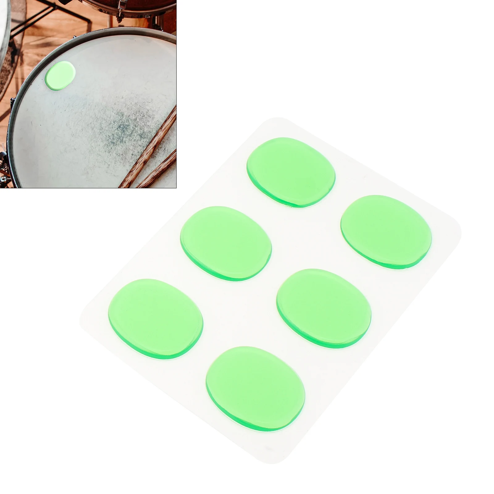 6/12/24 Stück Trommelschalldämpfer aus transparentem Silikon für Jazz-Snare-Drums, 3 Farben optional / Ein toller Helfer für Schlagzeugspieler – Detail 12