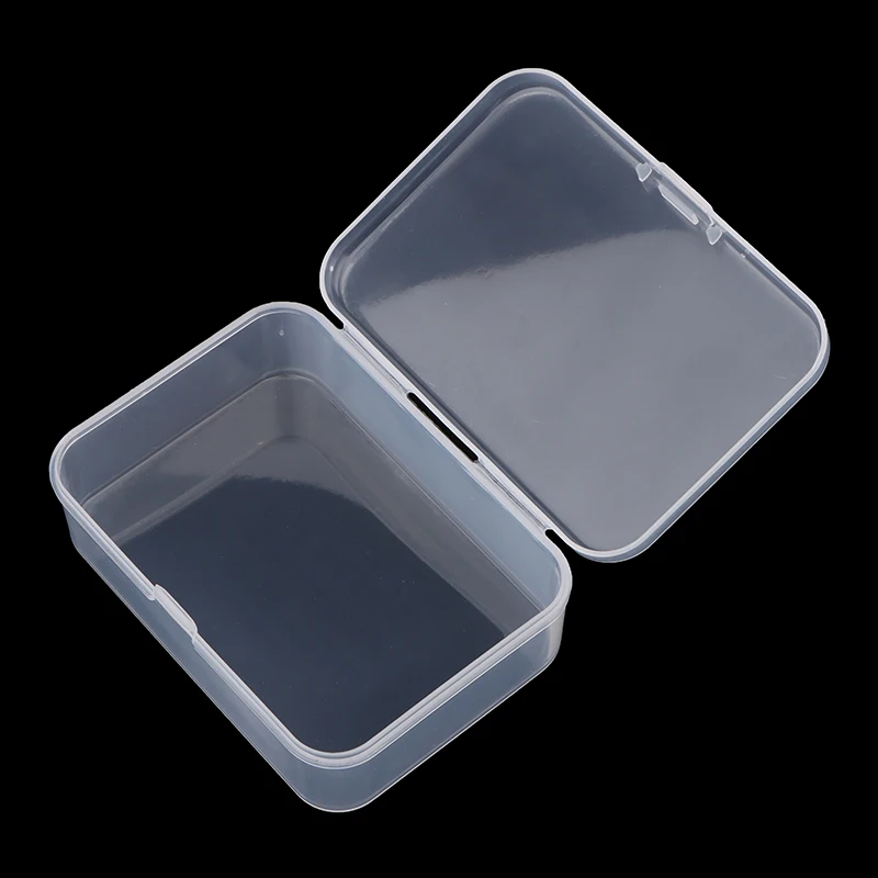1pc Storage Box 10.5x7.5cm Trannsparent Game Card Box Jewelry Storage Container Board Game Poker