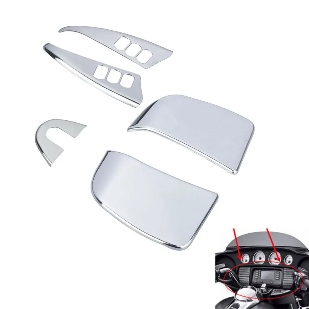 

Chrome Inner Fairing Trim Panels Cover For Harley Electra Glide Street 2014-later