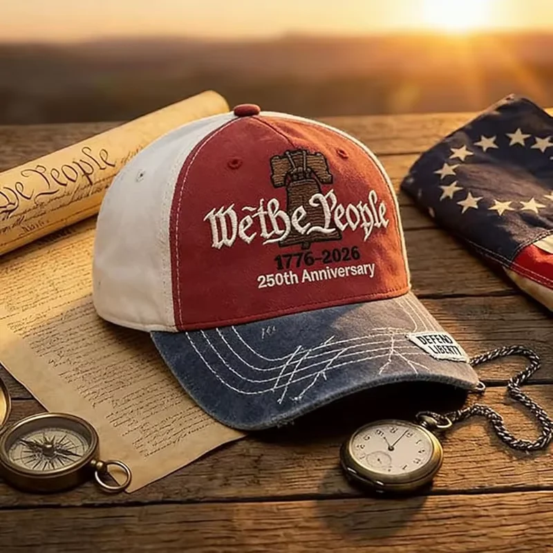 2026 New Embroidered Baseball Caps For Patriotic USA 250th Anniversary Hat 1776-2026 Male Female Adult New Year Gift