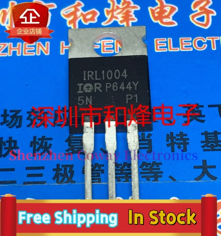 10PCS-30PCS  IRL1004  TO-220 40V 130A    In Stock Fast Shipping