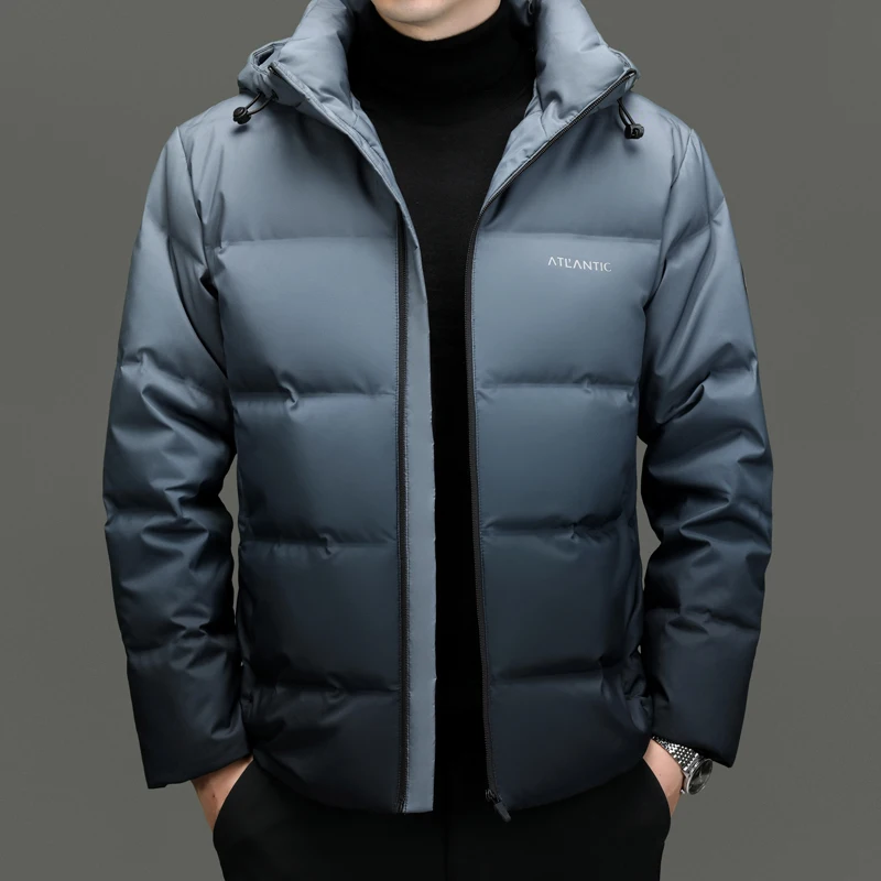 

YEAE Men's Winter Down Jacket Duck Down Male Padding Gradient Lightweight Padded Jackets Men's Clothing 2024 New in Coats Down