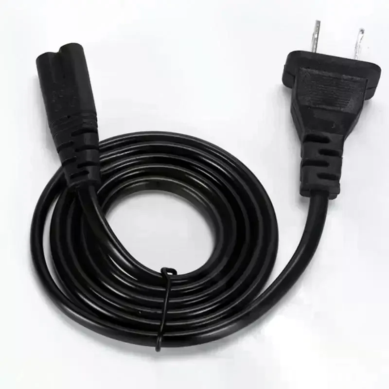 US Plug Power Cable 2pin For Figure 8 Compatible Devices 2 Prong Electrical Cord For Laptop Charger TV Radio Speaker