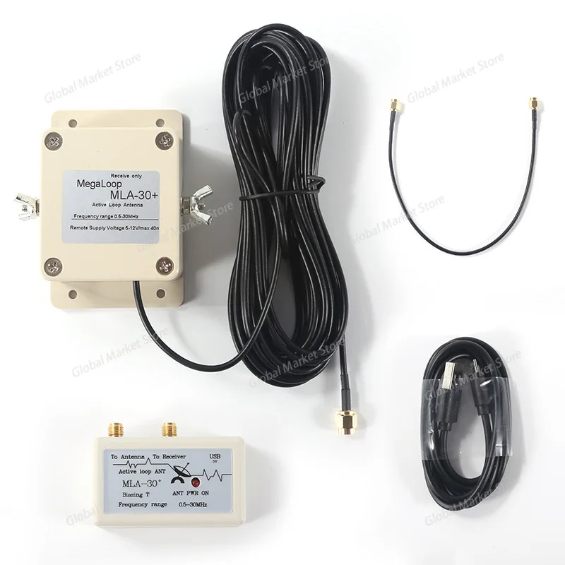 

Активная приемная антенна MLA-30+, малошумная, средней волны, коротковолновая антенна, установка на балконе