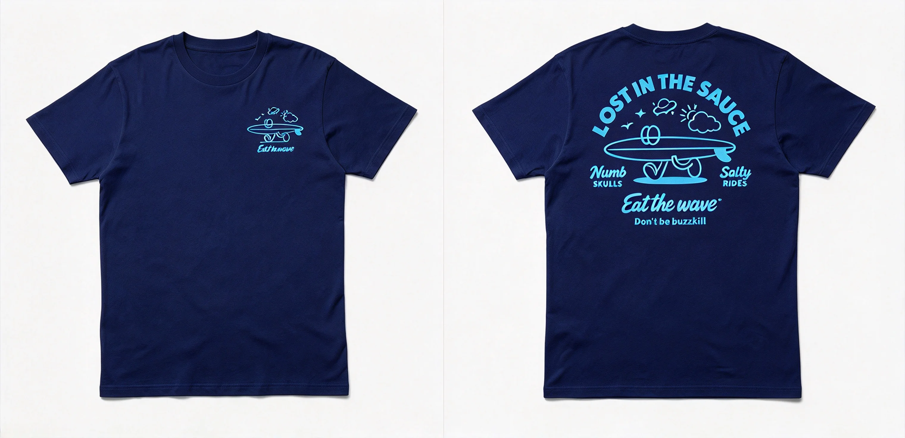 2026 Small Sailboat Art Printed Casual T-shirt Men's and Women's Luxury Brand Top