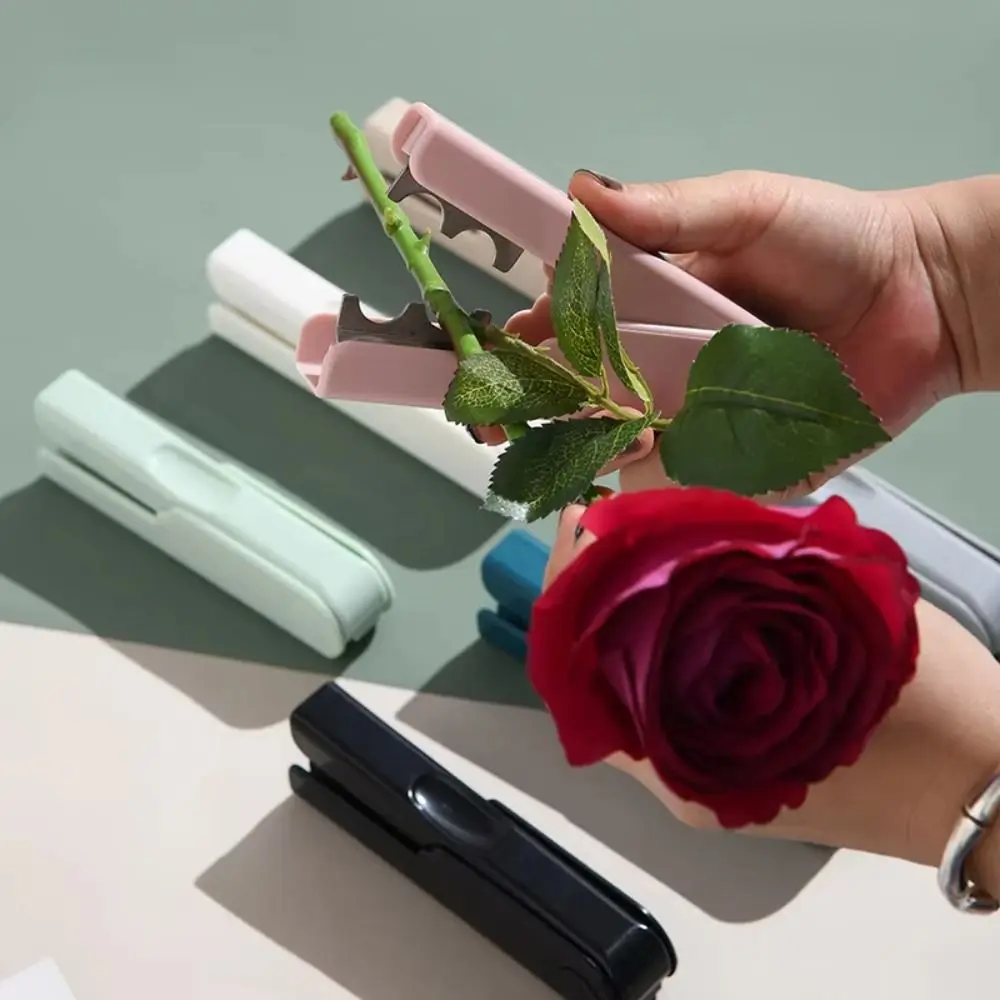 Auto Buckle Rose Thorn Stripper Finger Groove Pliers Flower Stem Leaf Cut Remover Home Accessories Gardening Supplies