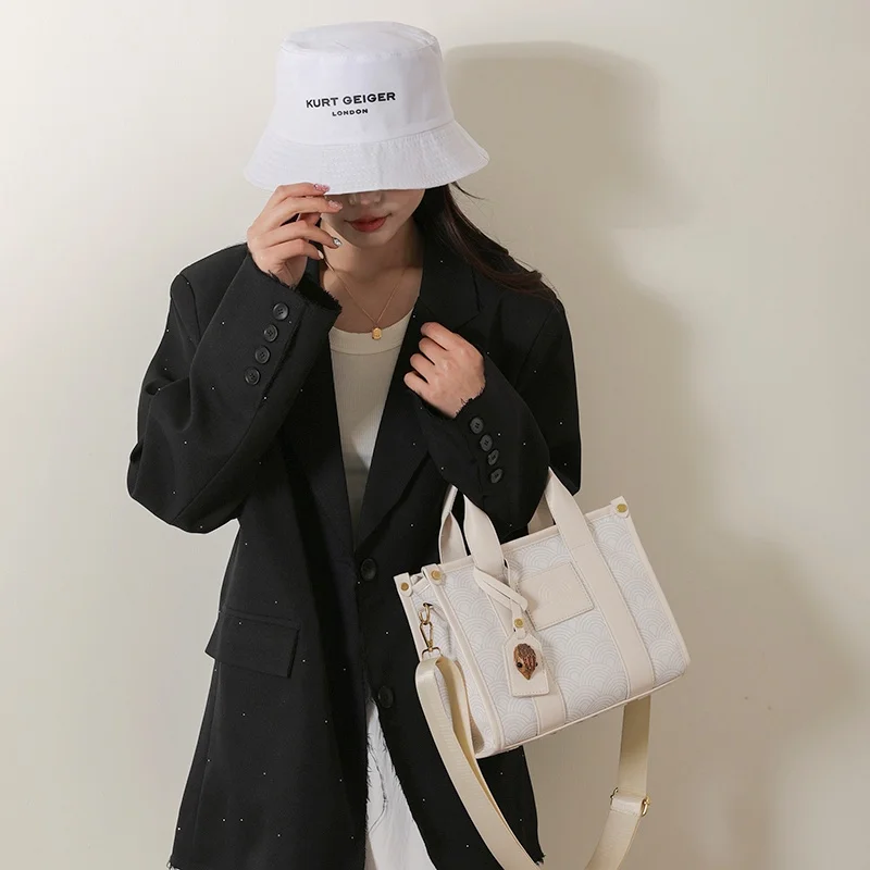 

Luxury Brand Inspired Ladies Shoulder Bag - Genuine Leather Crossbody Purse With Detachable Chain Strap & Charm