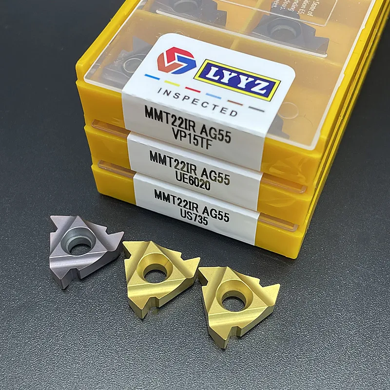 MMT22ER MMT22IR AG55 AG60 VP15TF UE6020 US735 cncthreadフライスカッター超硬ツールmmt 16ER 16IR旋削工具