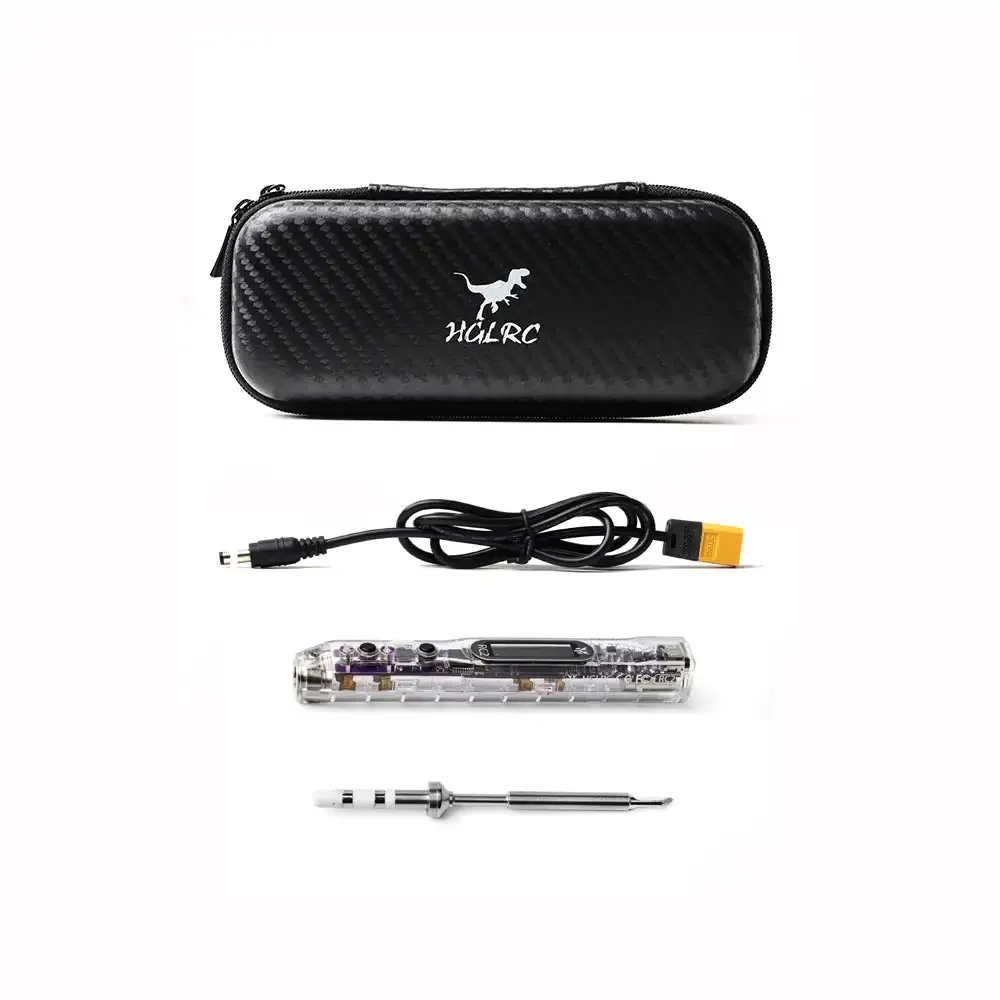 HGLRC RC2 Soldering Iron OLED HD Display Compatible with TS / T12 Soldering Lron Tips