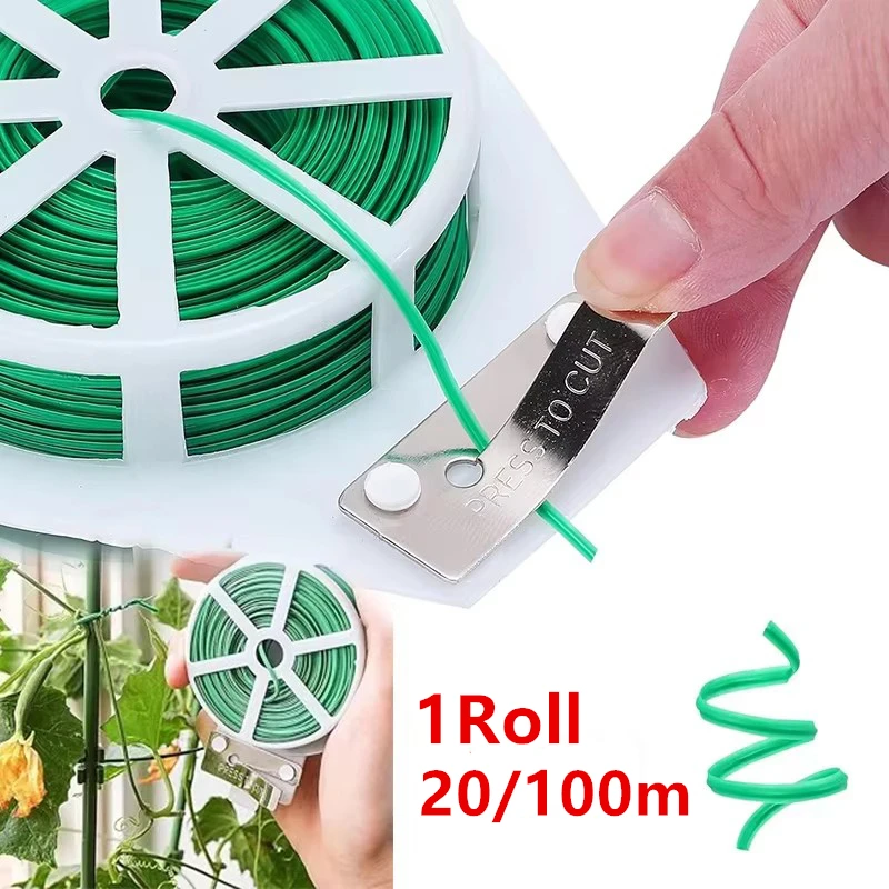 New Garden Twist Ties Multifunctional Strapping Plant Climbing Reusable Self-cutting Iron Wire Cable Ties For Flower Plant Vines