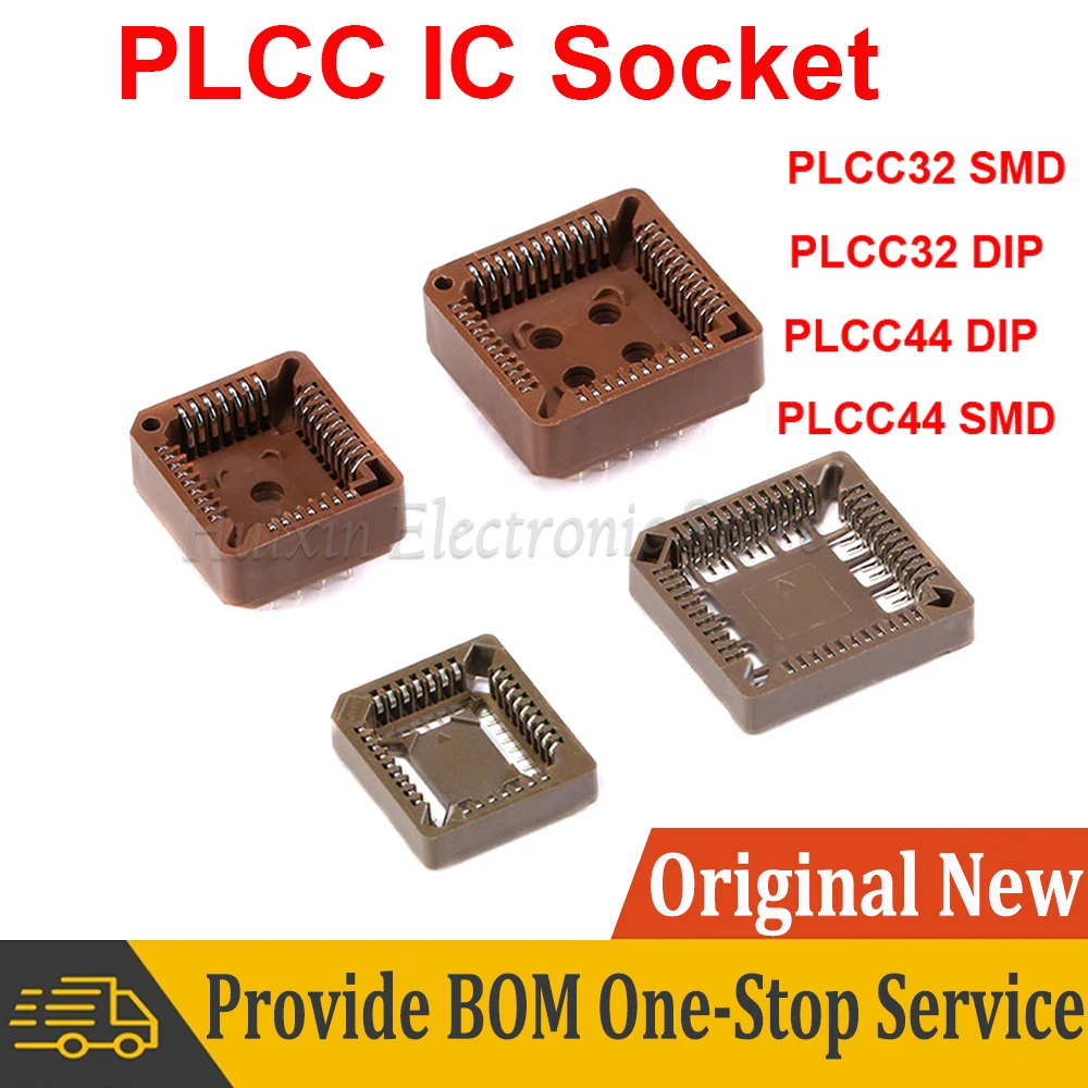 

5pcs PLCC IC Socket PLCC32 PLCC44 SMD DIP 32 44 Pin PLCC Socket Adapter