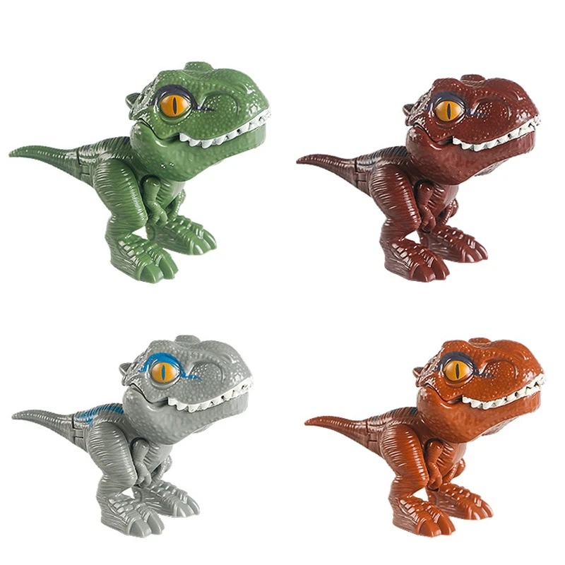 Juguetes para morder los dedos de huevo de dinosaurio para niños, simulación de tiranosaurio, dinosaurio, juguetes divertidos para niños