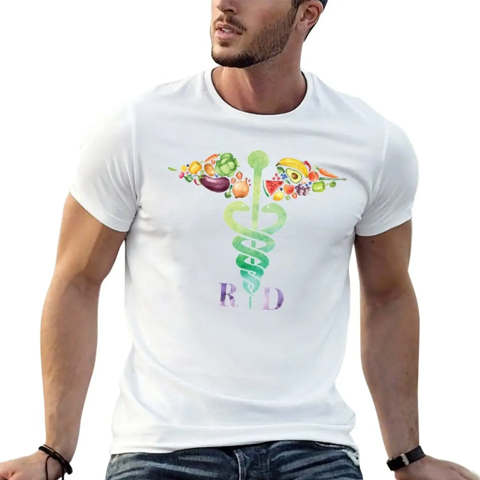 

Registered Dietitian T-Shirt oversizeds summer tops anime t shirts summer clothes t shirts for men graphic