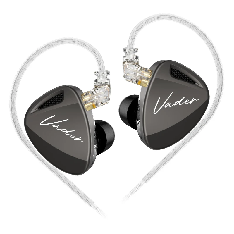 KZ Vader in-ear monitor, hifi-hoofdtelefoon, aanpasbare hoofdtelefoonschakelaanpassing, ontwerp van de Zobel Network-headset