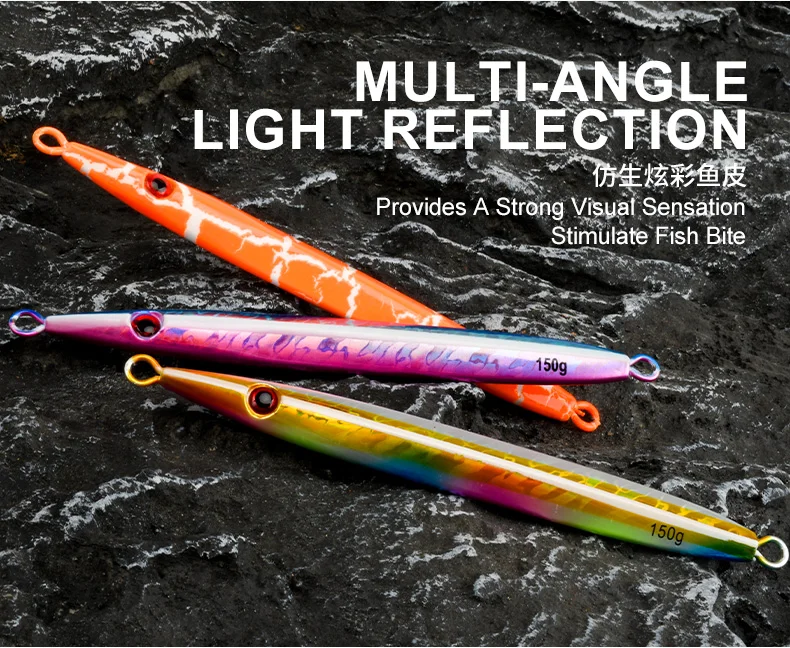 TEASER J85 100 g-200 g Speed Falling Fast Sinking Vertical Jigs Luminous Hard Metal Casting Jig Lure Assist Hook – Detail 6