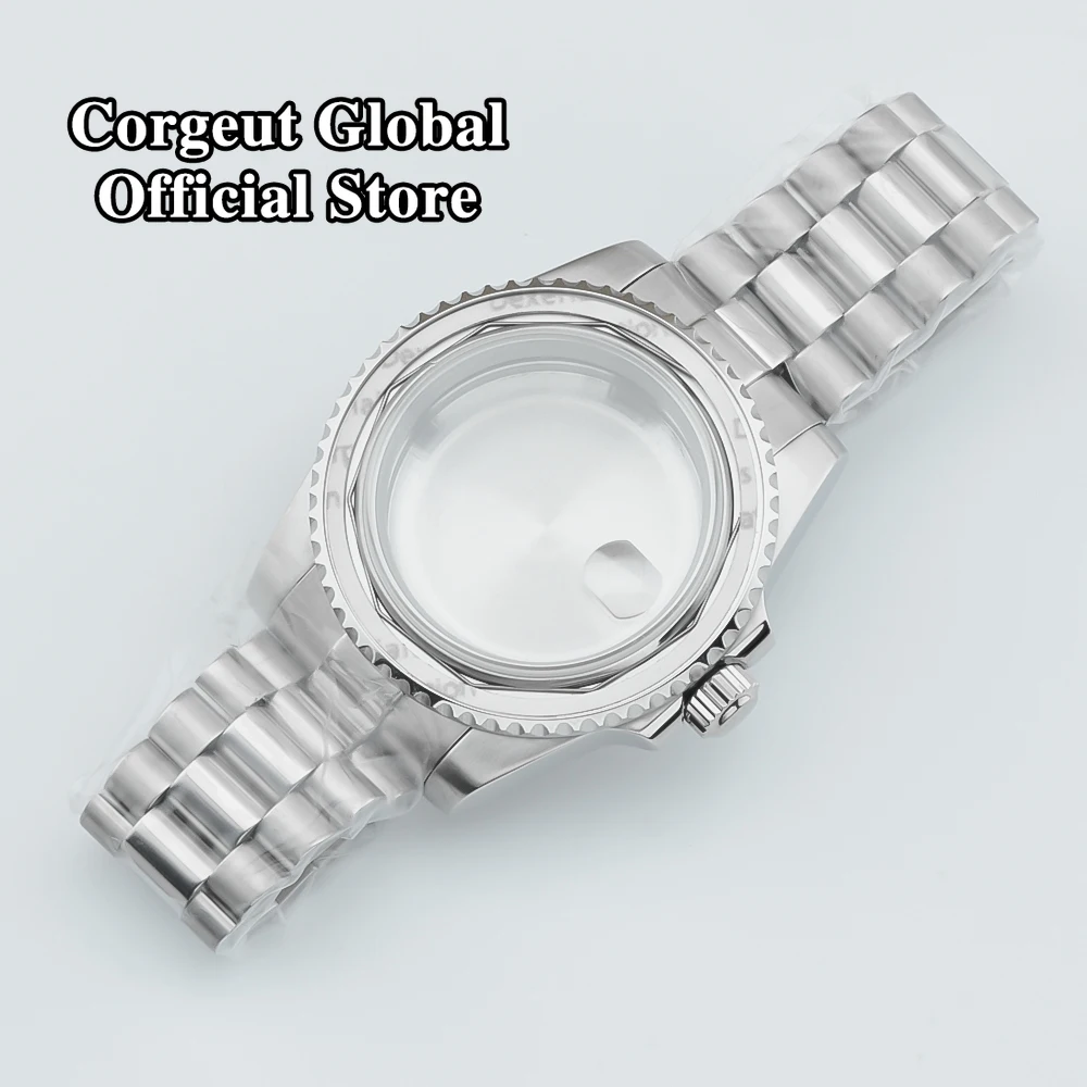 40mm Watch Case Corgeut Sapphire Glass Fit NH35 NH36 NH34 ETA2824 2836 Miyota8215 DG2813 5833 PT5000 Movement