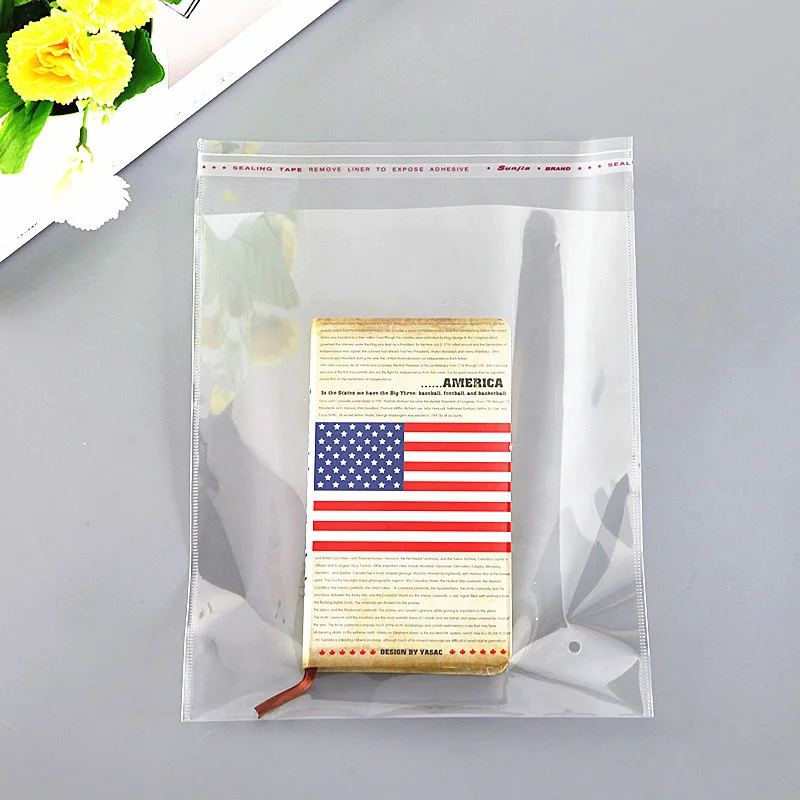 Self sealing transparent plastic bag cellophane self-adhesive packaging jewelry candy cookie gift packaging  bag