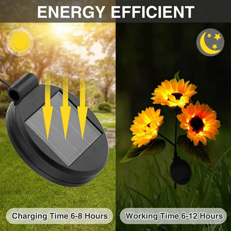 Panel de repuesto de luz LED Solar, tapa de linterna de Panel Solar, accesorios de bombilla, caja de batería, 8 paquetes