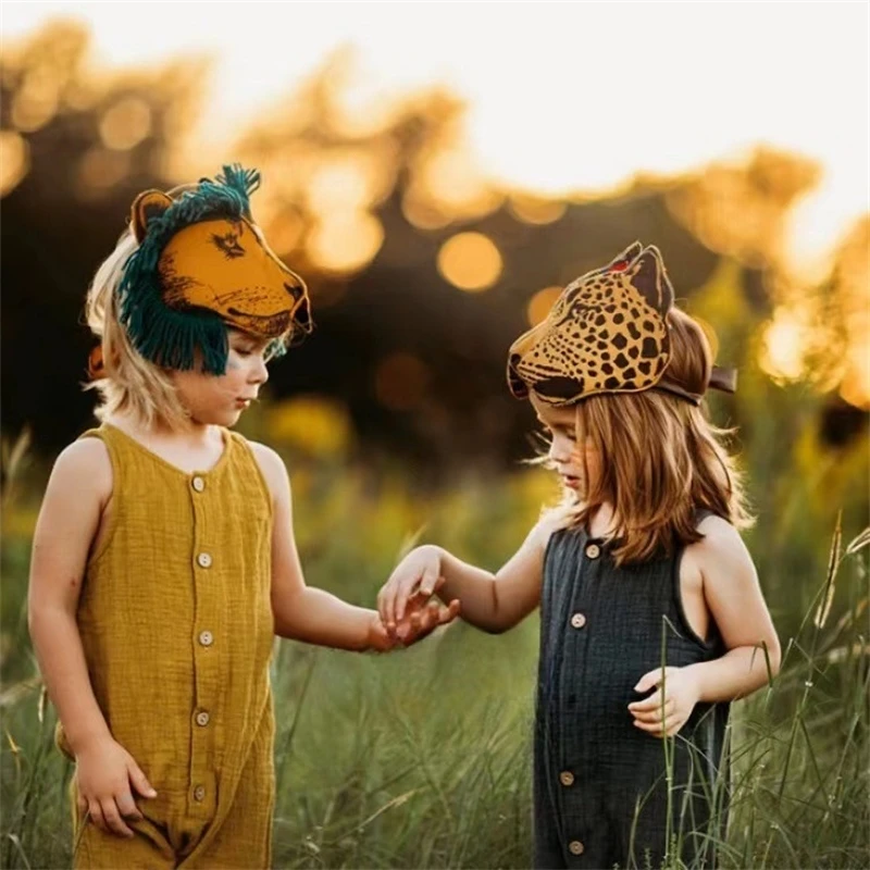 Bunny Ear Hat Hair Accessory Eye Mask Set Vintage Forest Style Wearable For Kids And Adults Photography Prop Party Costume