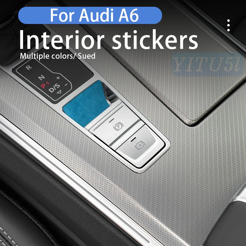 

For Audi A6 A7 RS6 RS7 S8 Sticker Central control button handbrake Button Knob Trim Interior Sport Accessories