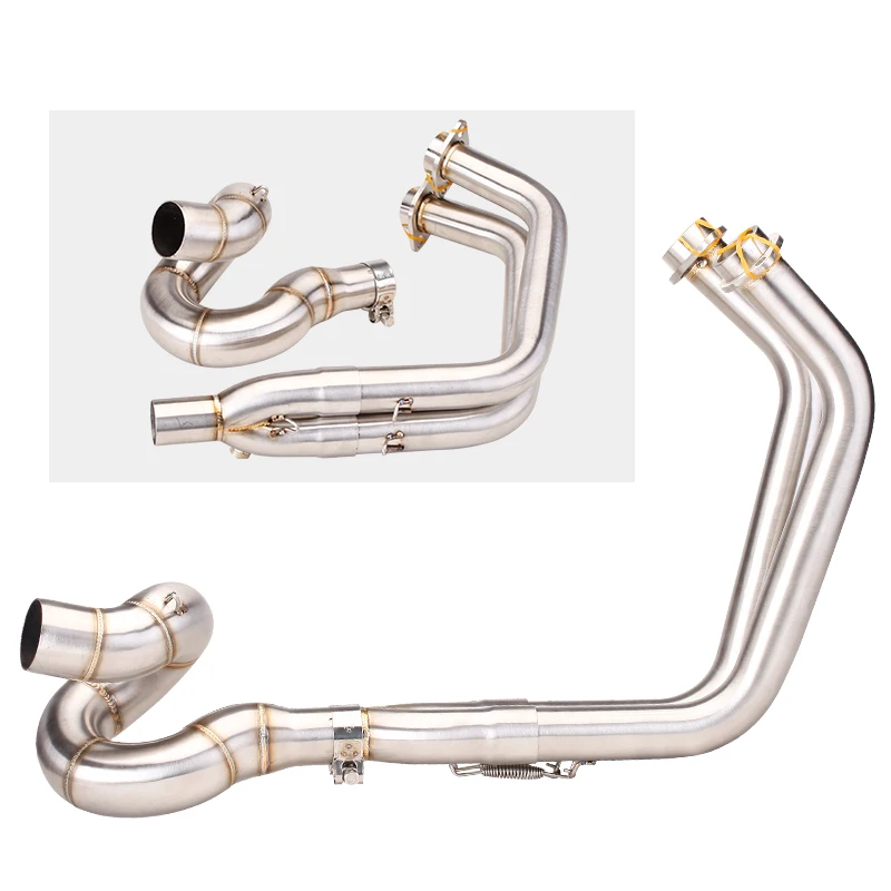 

For ninja650 z650 2017-2024 Escape Front Tube Link Pipe full Motorcycle Exhaust System Connect 51MM Muffler