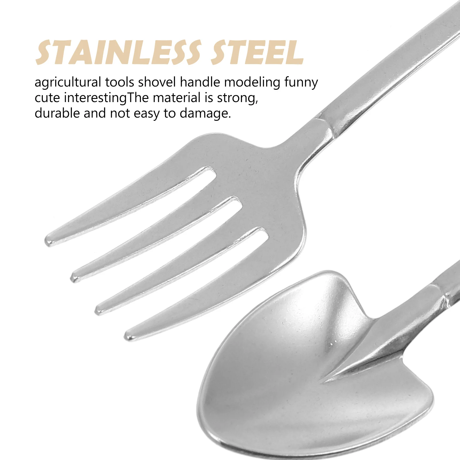 

2Pcs Stainless Steel Fork Spoon Set Premium Multipurpose Tableware for Kitchen Dining Outdoor Compact Storage Creative Design