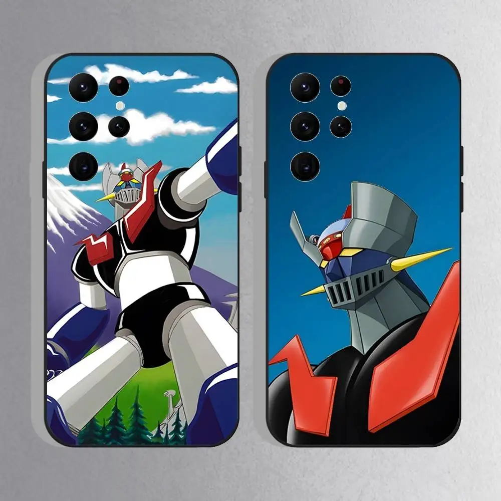 

M-Mazinger Z Robot Phone Case For Samsung S25,S24 Ultra,S20,S30 plus,S22 plus,S23,S30 Ultra 5G Silicone Black Shell