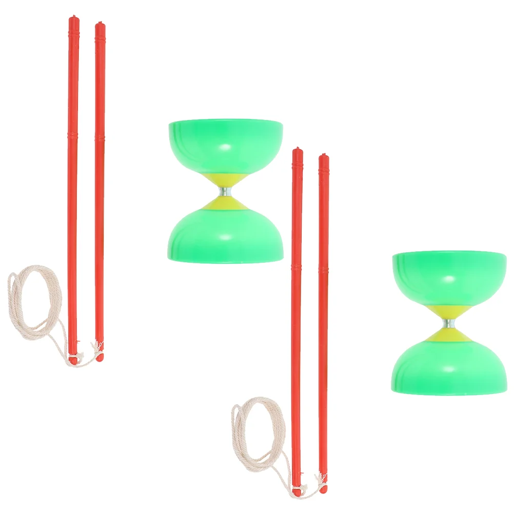 Three Bearing Diabolo Outdoor Fitness Elderly People Toy Yoyo Chinese for Toddler Toys