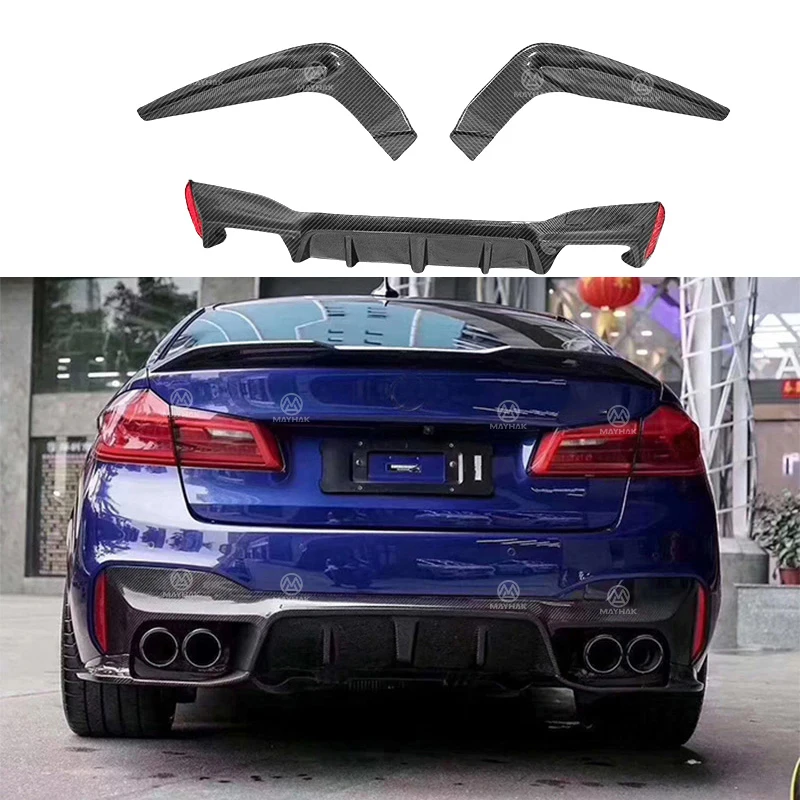 

Carbon Fiber 3D Style Rear Diffuser Lip for BMW 5 Series G30 G38 F90 M5 Carbons Rear Bumper Lip Spoiler Factory Auto Parts