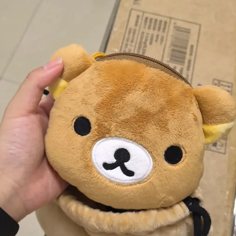 الفتيات الصيف لطيف Rilakkuma الحبل المحمولة الرجعية سستة عملة المحفظة جديد Kawaii الكرتون أفخم دمية سيارة قلادة الديكور هدية