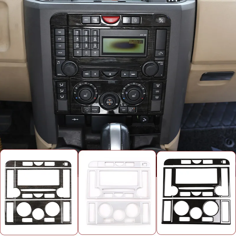 

ABS Car Central Control Mode Button Frame Decoration Sticker For Land Rover Discovery 3 LR3 2004-2009 Car Accessories