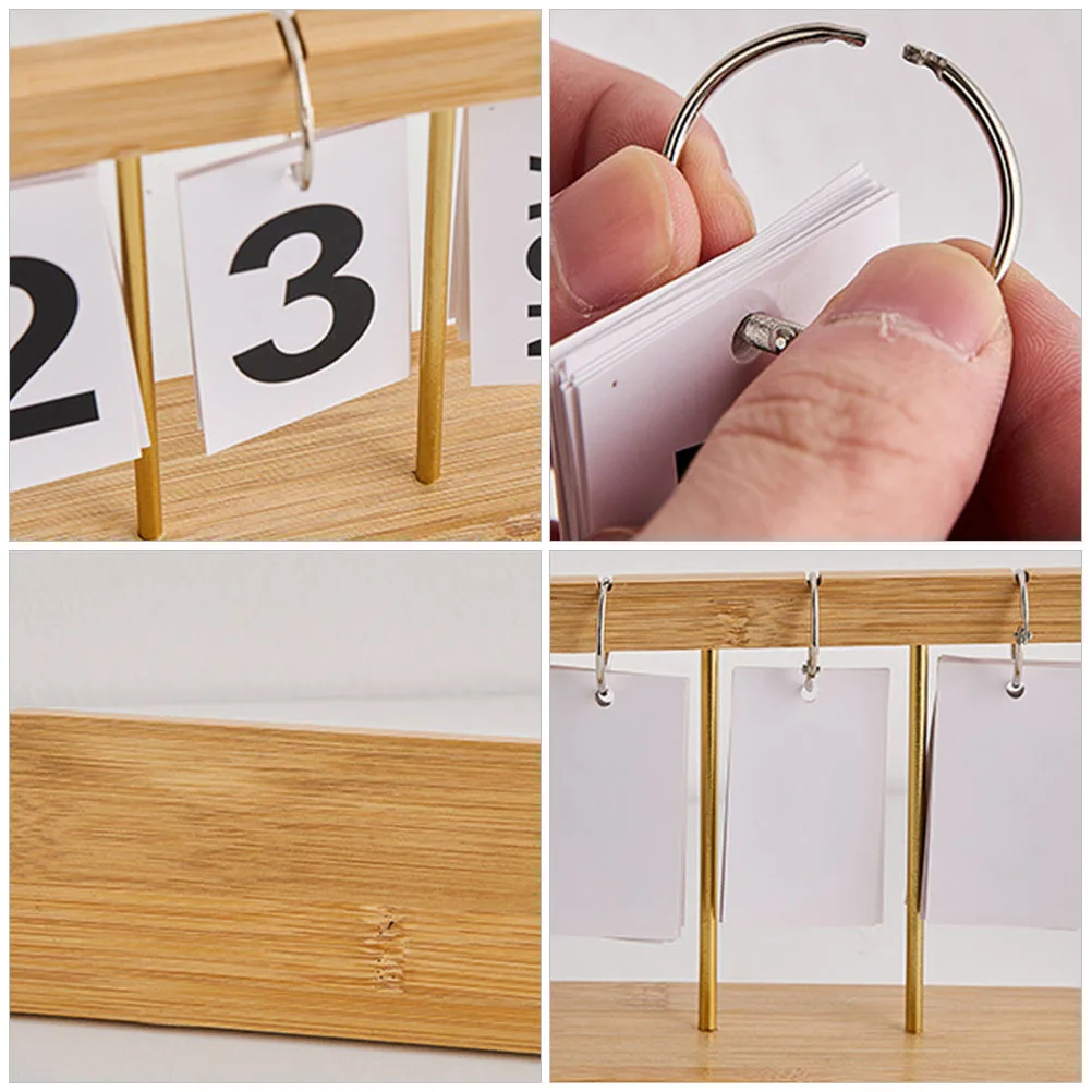 

Wooden Block Desktop Day Countdown For Office Desk Decor Tabletop Standing Decorative Block Calendar Perpetual