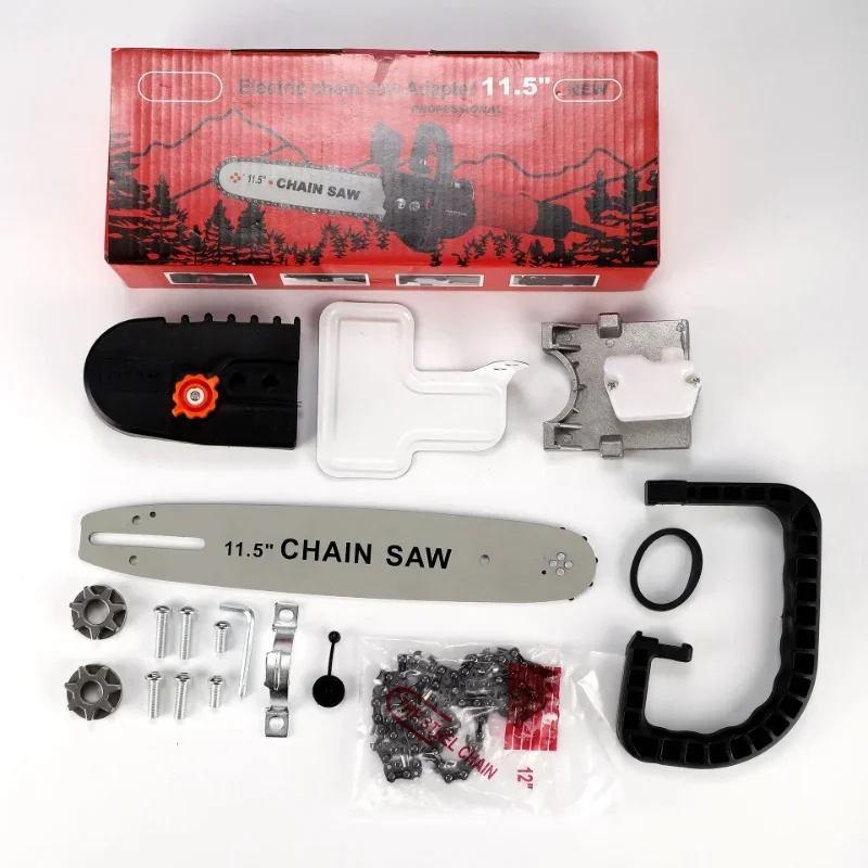 

1pc Angle grinder replaced by electric chain saw Household logging Electric pruning saw Woodworking single hand electric saw