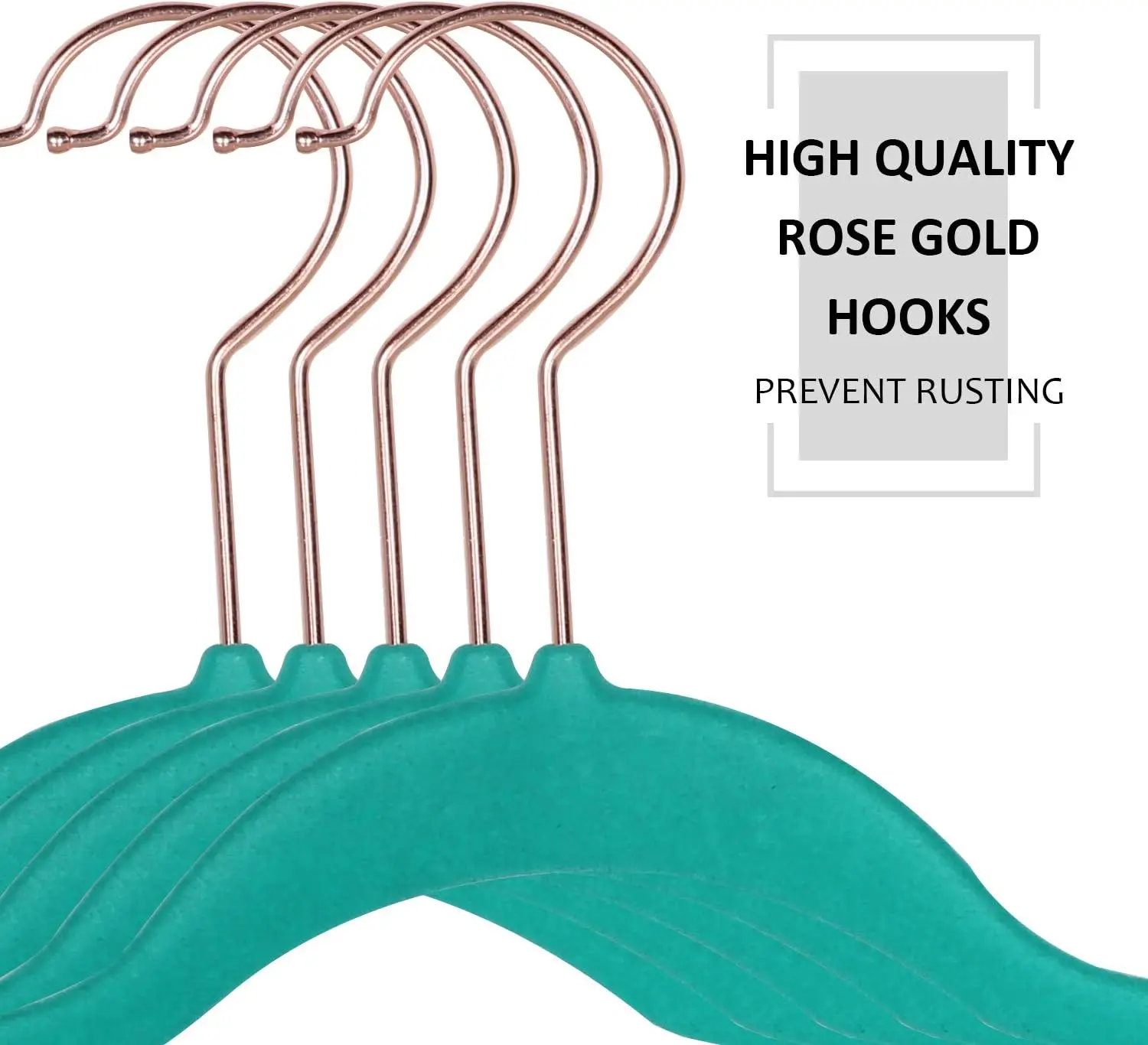 Premium Velvet Suit Hangers Heavy Duty (100 Pack) - Non Slip & Space-Saving Clothes Hangers with 12 Finger Clips & Women (Teal)