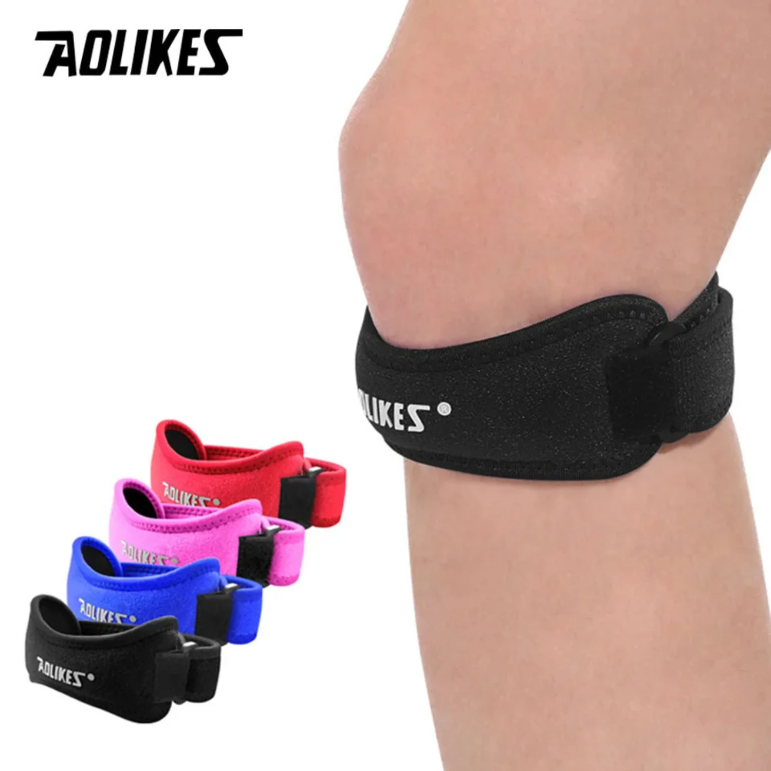 1PCS Sports Patella Brace Adjustable Strap Kneepads Knee Support Pad Protective Gear Basketball Volleyball Protector Washi tape