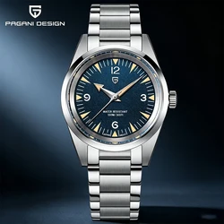 PAGANI DESIGN New 38mm Man Quartz Wristwatch VK31 Movement Sapphire Luminous Stainless Steel Waterproof Watch ﻿for Men