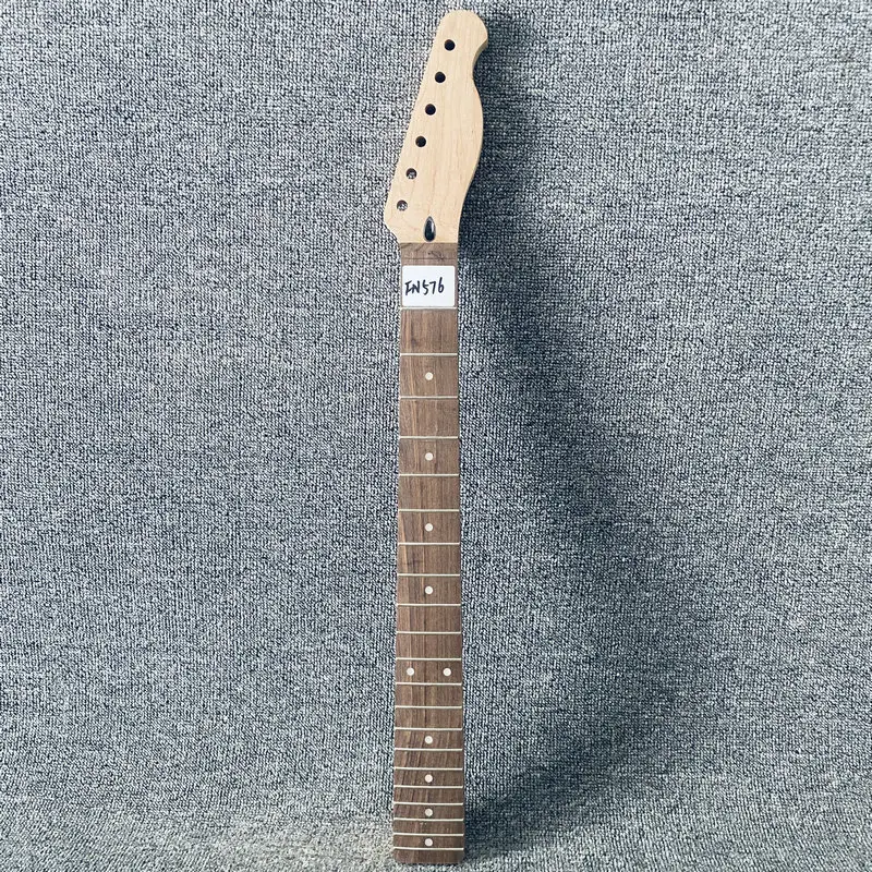 FN576 Special Sales TL Guitar Neck Unfinished Headstock Wood Cracks Neck Hell Damaged No Nut DIY Use for TL Replace