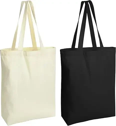 i-LNMYF001 Tote Bags Multi-Purpose Reusable Blank Canvas Bags Use For Grocery Bags,Shopping Bags,DIY Gift Bags