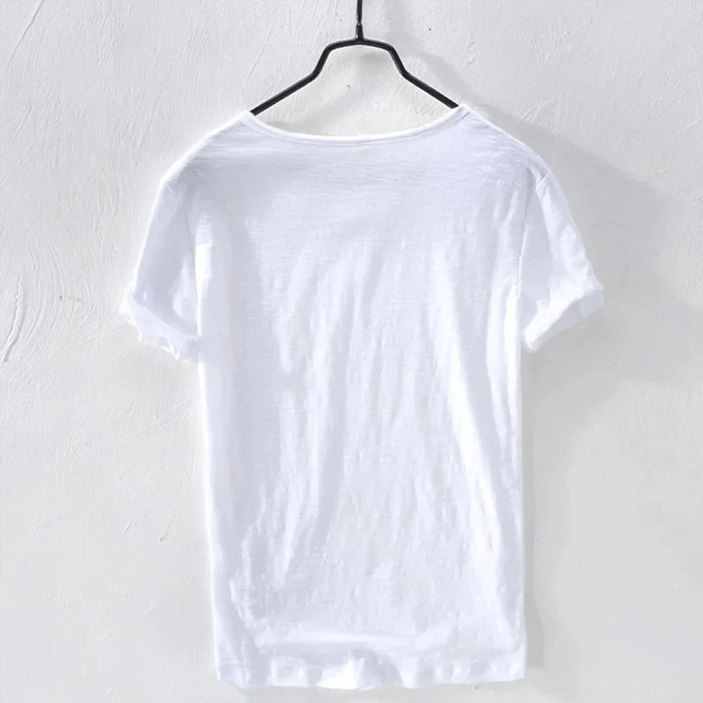 

New Summer Womens T-Shirt Solid V-Neck Short Sleeved Tops Slim Fit Tees Woman T-Shirts Lightweight for Female Clothes