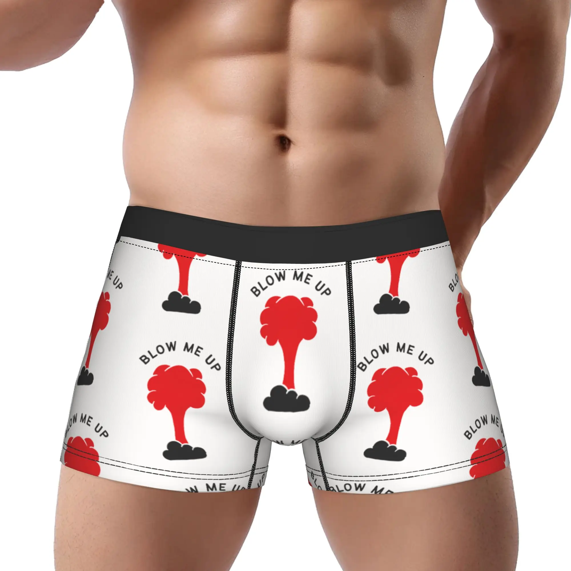 

Blow Me Up Underwear Man Polyester Boxer Briefs Underpants Printed