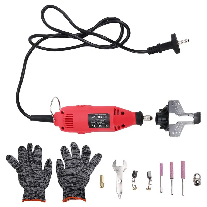 AT19-180W 5 Gears Electric Power Grinder Machine Electric Saw Grind Chainsaw Sharpening