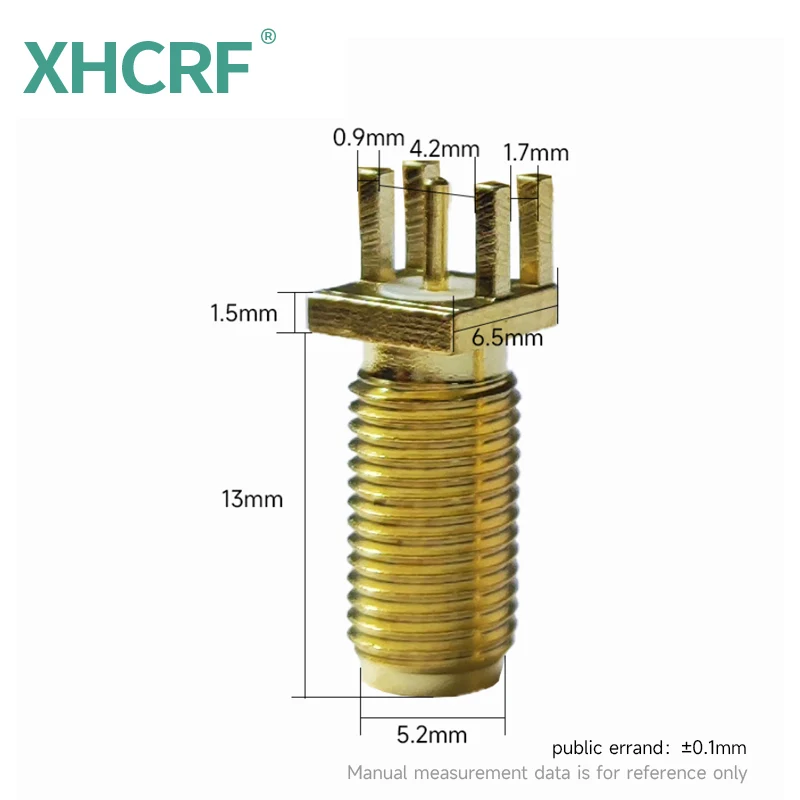 

Прямой Коннектор с гнездовым краем SMA для разъема PCB SMA, адаптер RF, медный коннектор