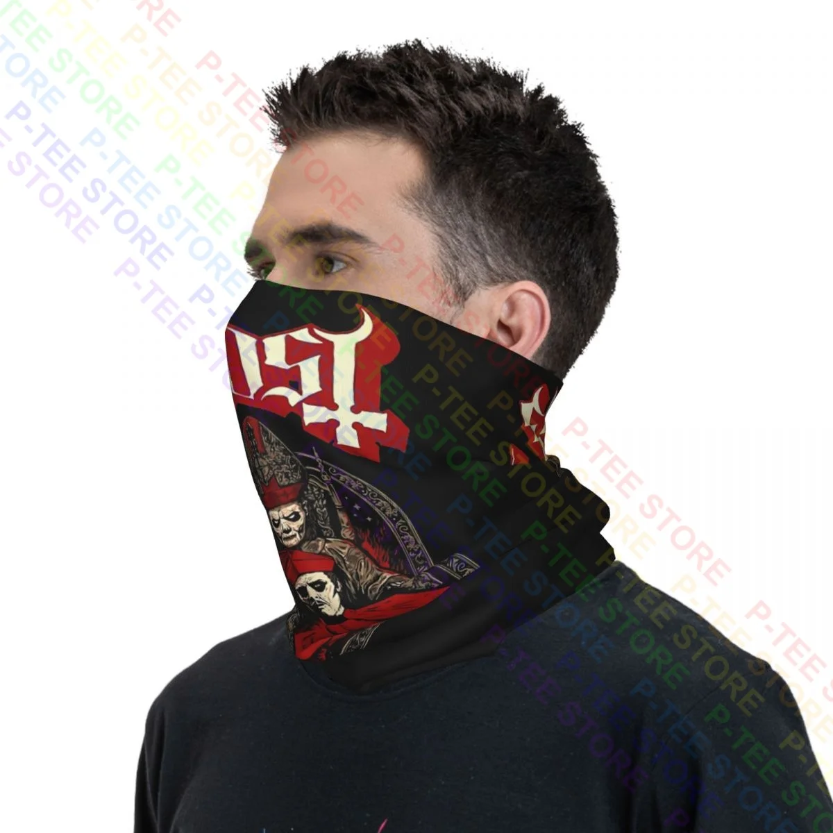 Ghost Cardinal Copa Papa Emeritusblack Metal Band Neck Gaiter Bandana Scarf Face Mask Simple Men Women Magic Scarf