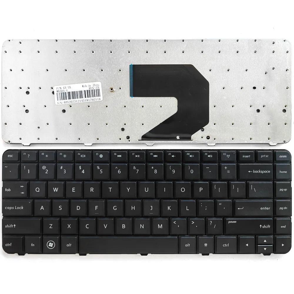 Teclado de ordenador portátil estadounidense para HP CQ43 CQ45-M CQ57 CQ430 CQ431 CQ435 CQ436 TPN-1105 I105 F101 F102 L106 RT5390